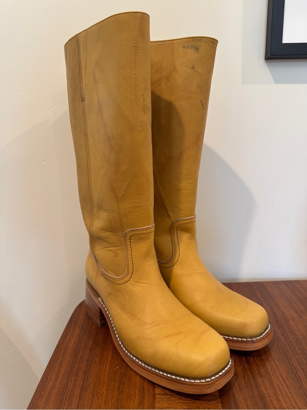 Frye Campus 14L Wide Calf Banana Boots 8.5